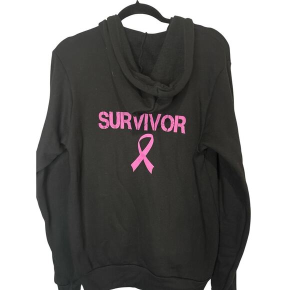 Bella Canvas Sweaters - Breast Cancer Survivor Full Zip Sweater-Size M—NWOT